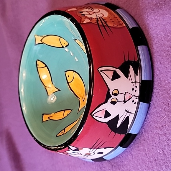 0773. CATZILLA ~ Candace Reiter Design ~ 2000 ~ Collectible Pet Dish ~ 🙀 CATS - Picture 5 of 8